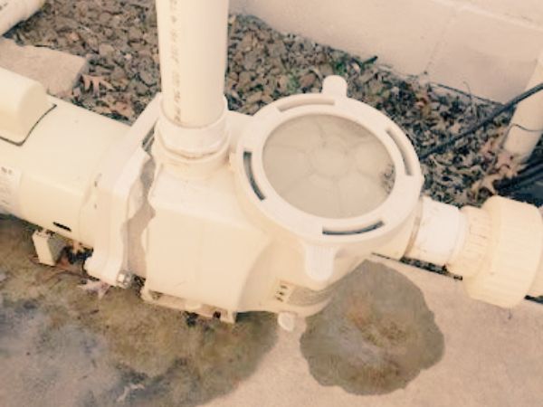 image of pool plaster after pressure washed